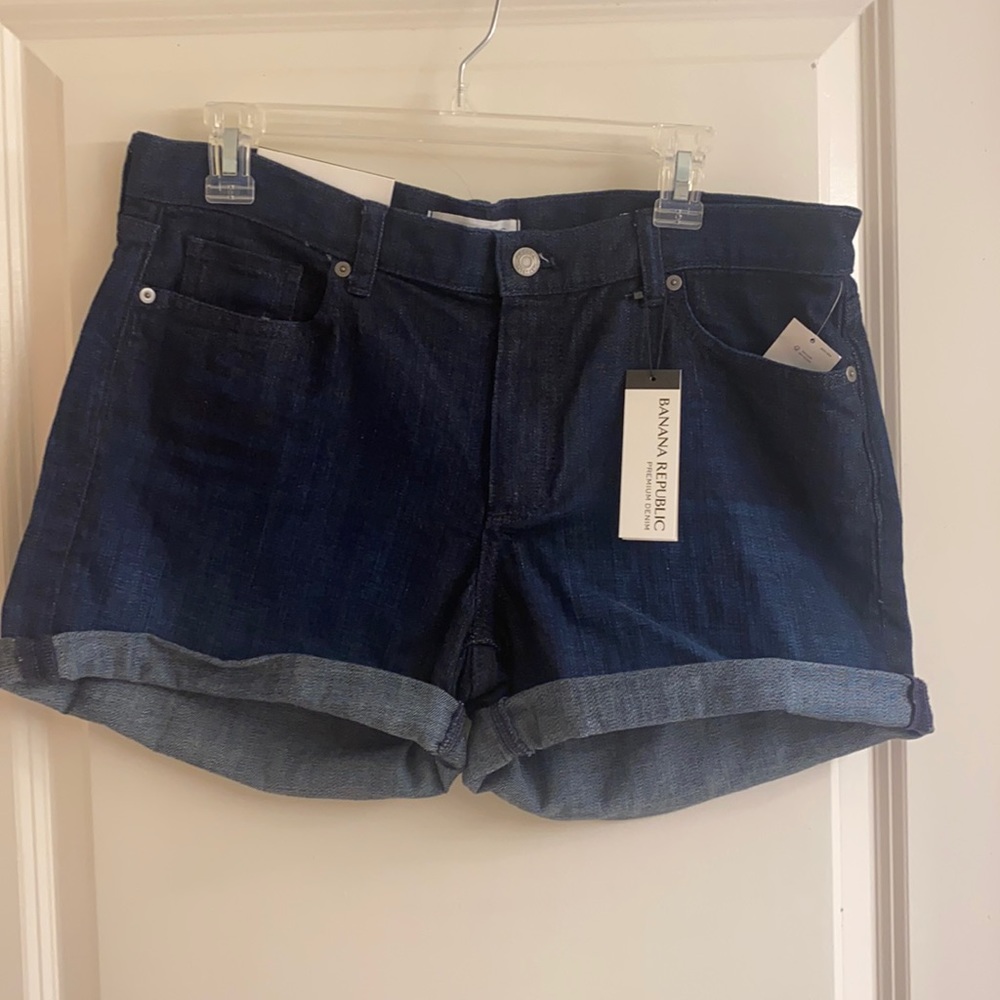 Dark Denim Roll-Up Short